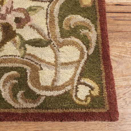 Safavieh Classic 5'-0" x 8'-0" Rug in Rust / Green