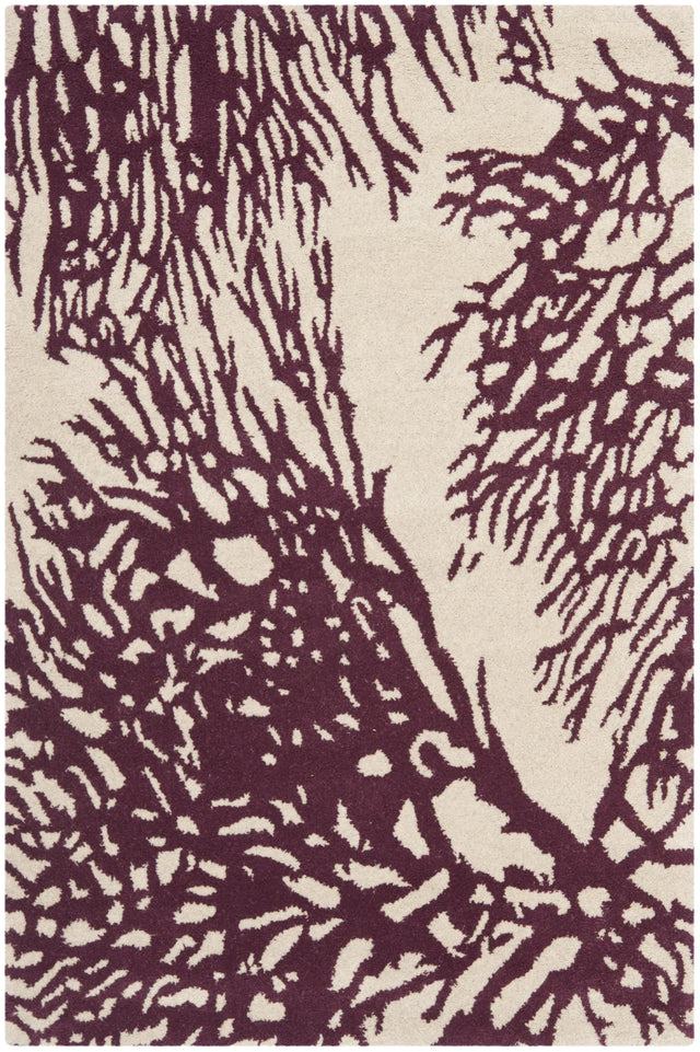 Safavieh Bella 2'-6" x 4'-0" Rug in Beige / Purple