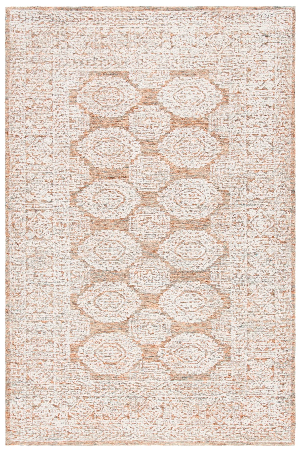 Safavieh Metro 4'-0" x 6'-0" Rug in Natural / Rust
