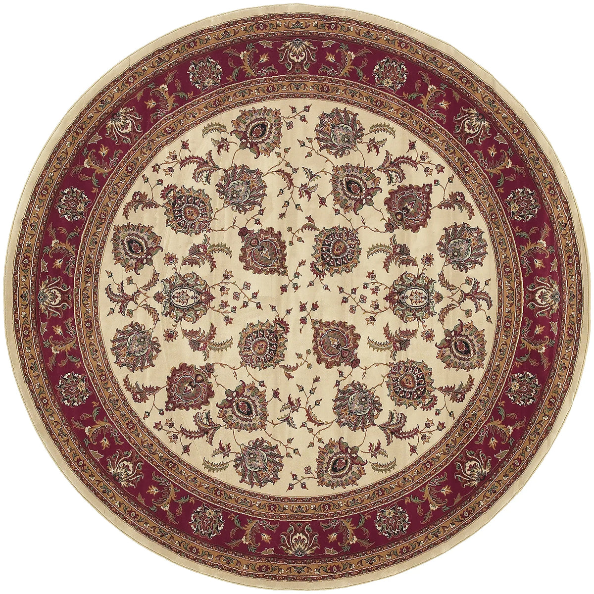 Oriental Weavers Sphinx Ariana 117j3 Ivory / Red Rugs - main flat