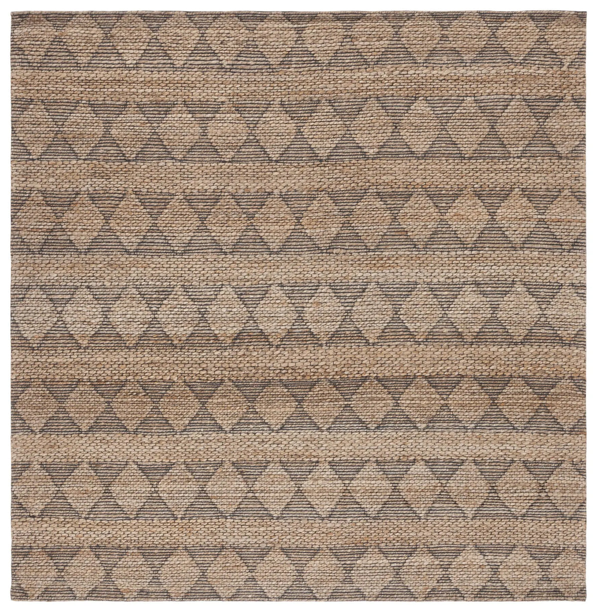 Safavieh Natural Fiber 6'-0" x 6'-0" Rug in Natural / Black