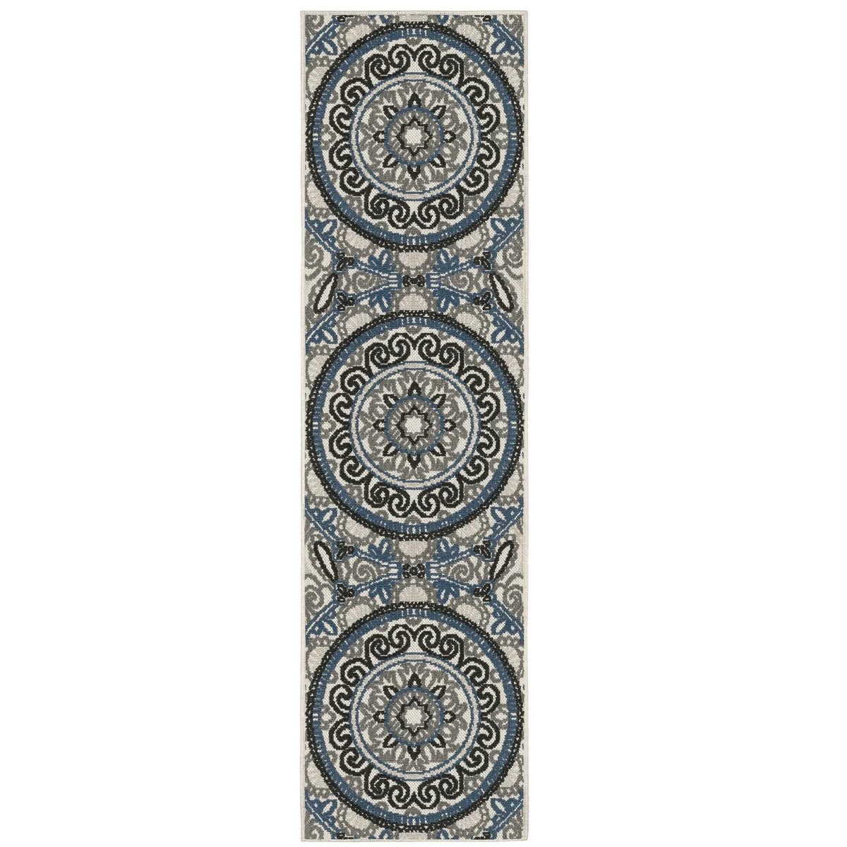 Oriental Weavers Torrey 072J1 Beige/ Blue Rug - runner