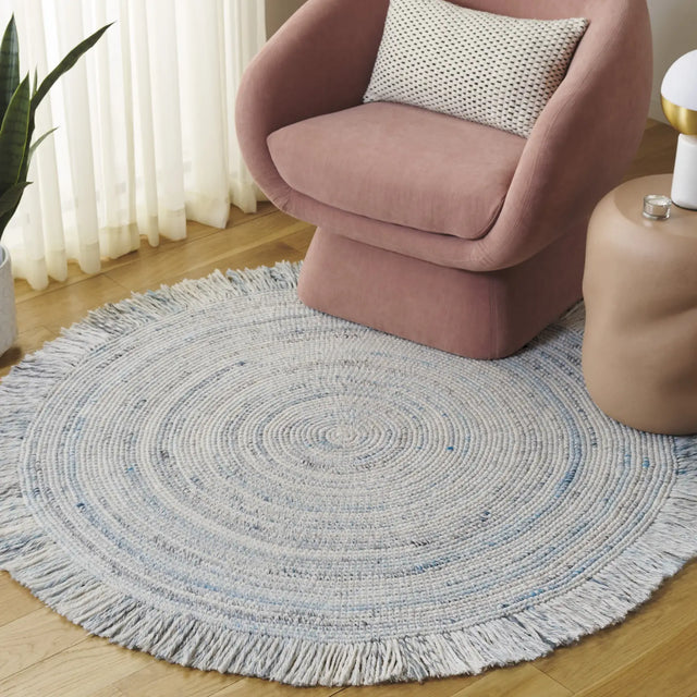 Safavieh Renewal 5'-0" x 5'-0" Rug in Ivory / Light Blue
