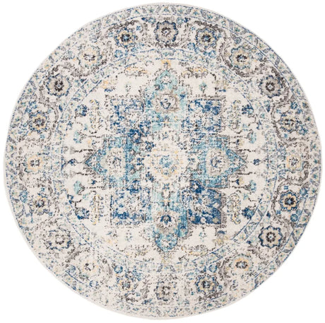 Safavieh Madison 6'-7" x 6'-7" Rug in Turquoise / Ivory