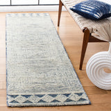Safavieh Abstract 2'-3" x 10'-0" Rug in Ivory / Navy