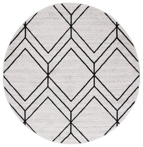 Safavieh Adirondack 6'-0" x 6'-0" Rug in Light Grey / Black