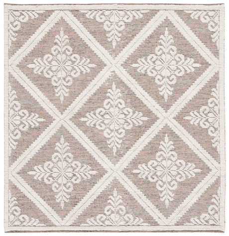 Safavieh Vermont 6'-0" x 6'-0" Rug in Ivory / Brown