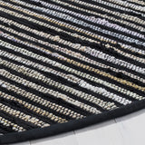 Safavieh Rag Rug 6'-0" x 6'-0" Rug in Black / Multi