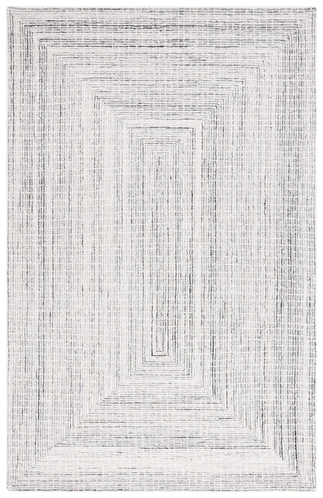 Safavieh Abstract 4'-0" x 6'-0" Rug in Black / Ivory