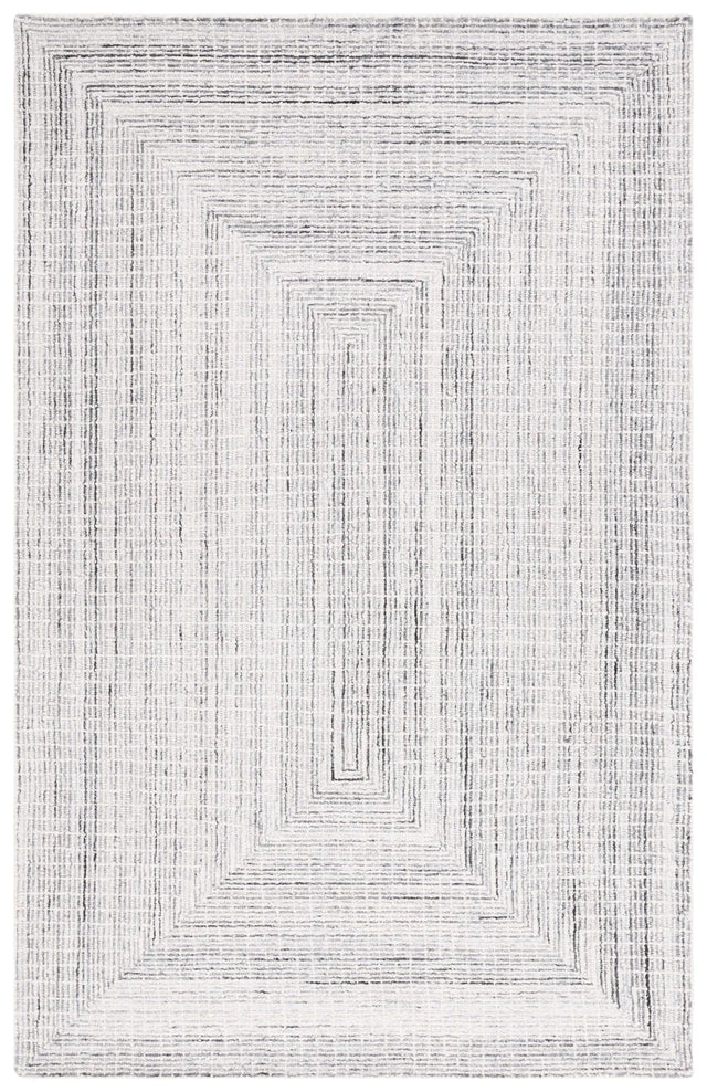 Safavieh Abstract 4'-0" x 6'-0" Rug in Black / Ivory