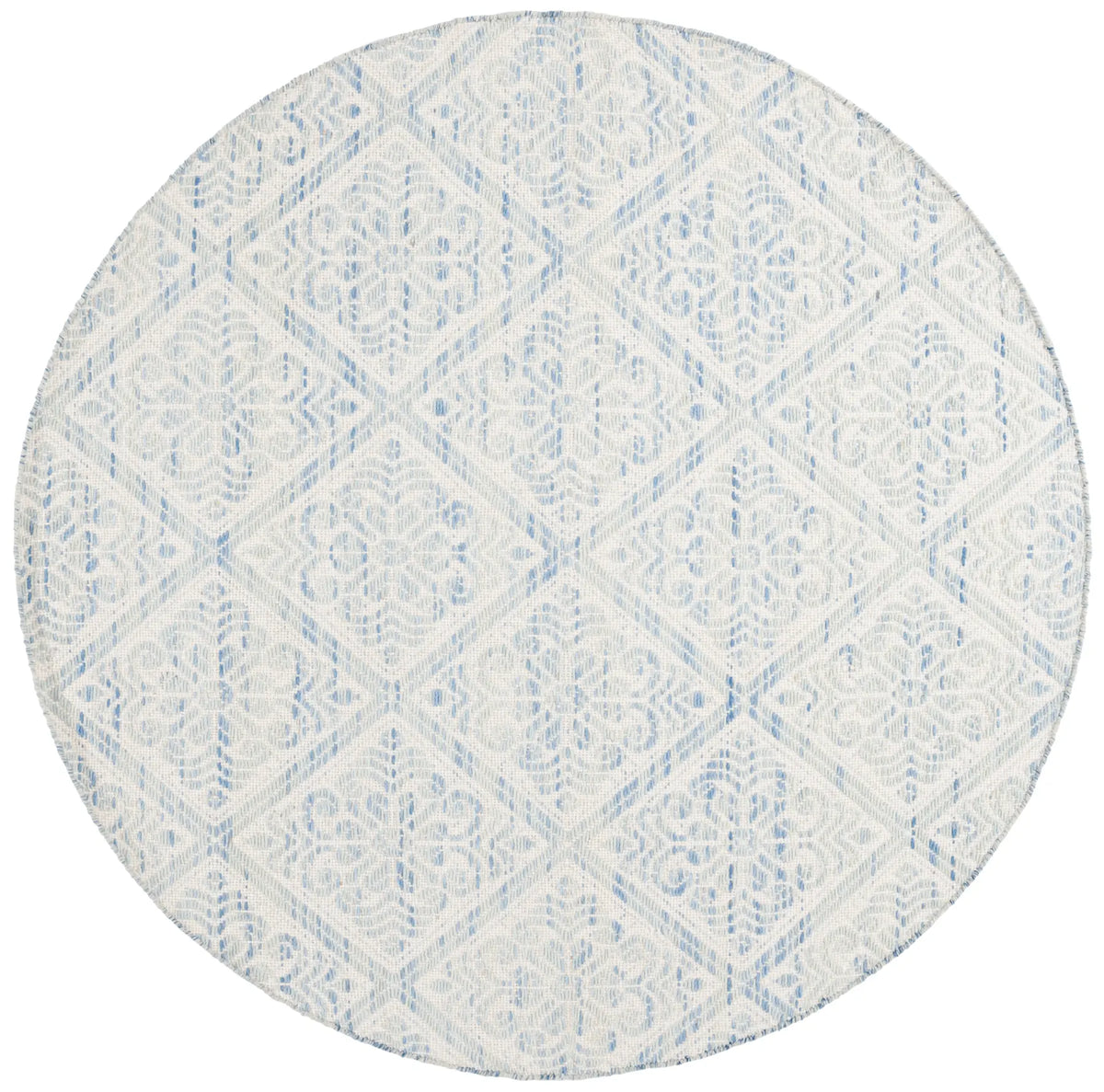 Safavieh Kilim 6'-0" x 6'-0" Rug in Blue / Ivory