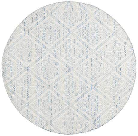 Safavieh Kilim 6'-0" x 6'-0" Rug in Blue / Ivory