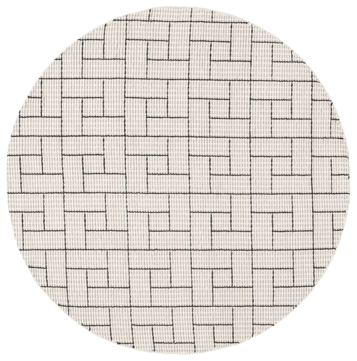 Safavieh Natura 6'-0" x 6'-0" Rug in Ivory / Black