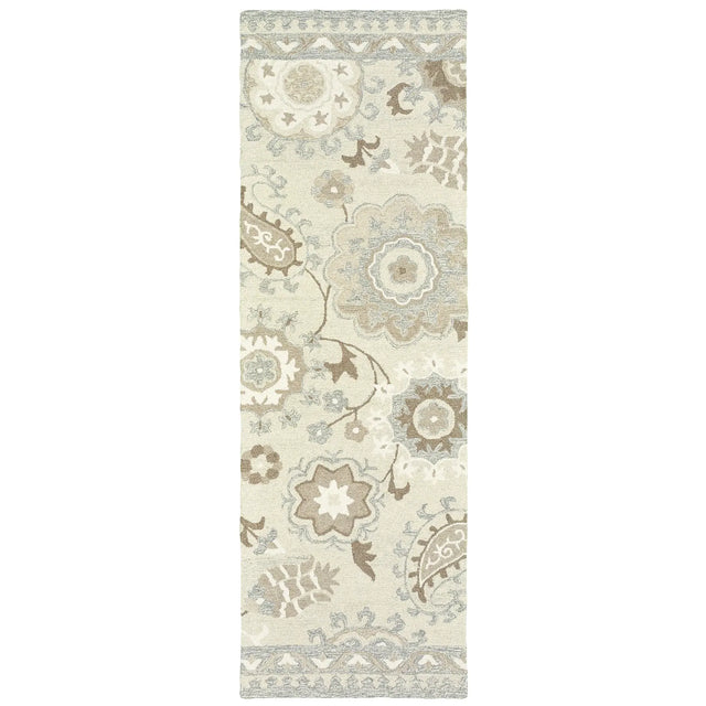 Oriental Weavers Sphinx Craft 93005 Ivory / Grey Rugs - runner