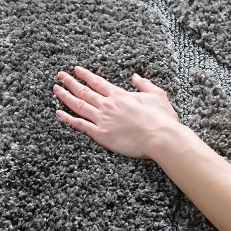 Safavieh Florida Shag 4'-0" x 6'-0" Rug in Grey / Grey