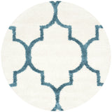 Safavieh Sgk-Shag Kids 6'-7" x 6'-7" Rug in Ivory / Blue
