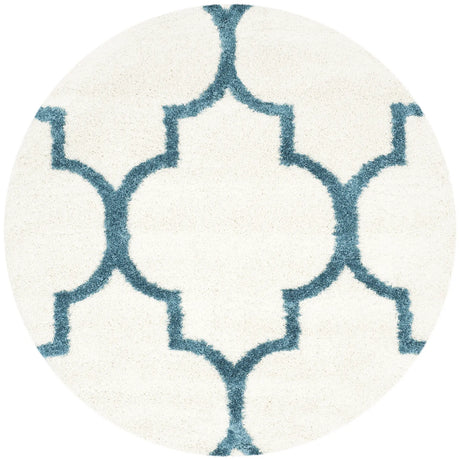 Safavieh Sgk-Shag Kids 6'-7" x 6'-7" Rug in Ivory / Blue