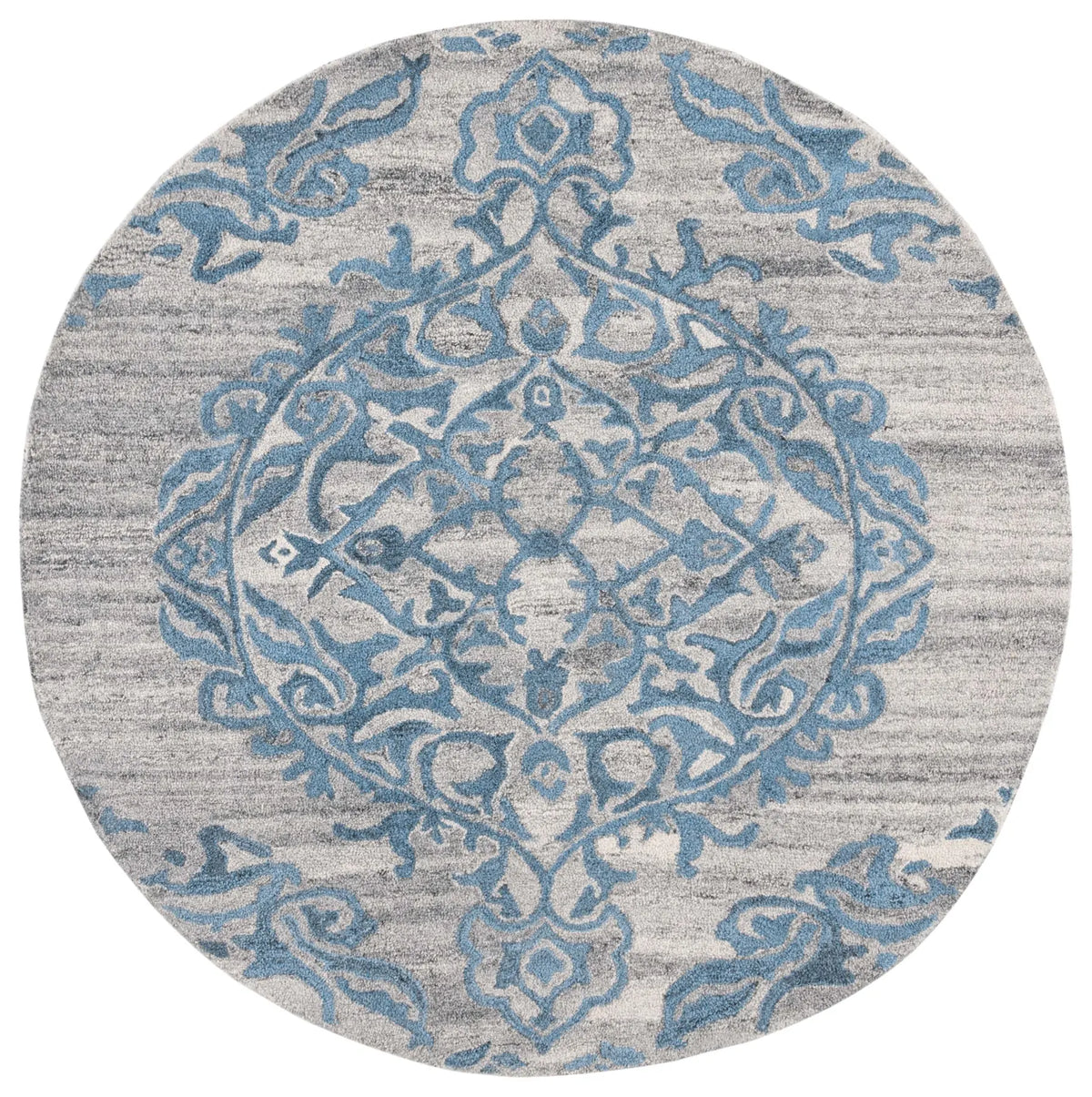 Safavieh Abstract 6'-0" x 6'-0" Rug in Grey / Blue