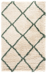 Safavieh Hudson Shag 3'-0" x 5'-0" Rug in Ivory / Green
