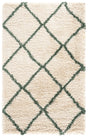 Safavieh Hudson Shag 3'-0" x 5'-0" Rug in Ivory / Green