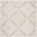 Safavieh Glamour 6'-0" x 6'-0" Rug in Silver / Ivory