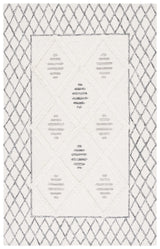 Safavieh Casablanca 4'-0" x 6'-0" Rug in Ivory / Black