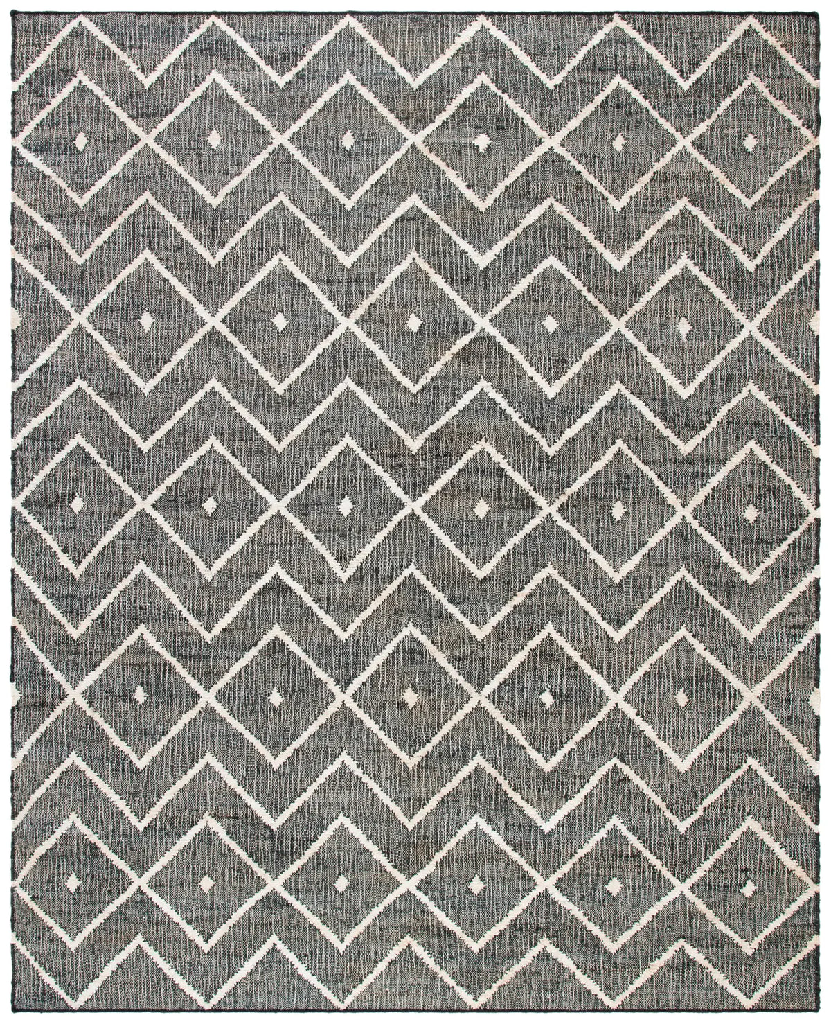 Safavieh Kilim 10'-0" x 14'-0" Rug in Charcoal / Natural