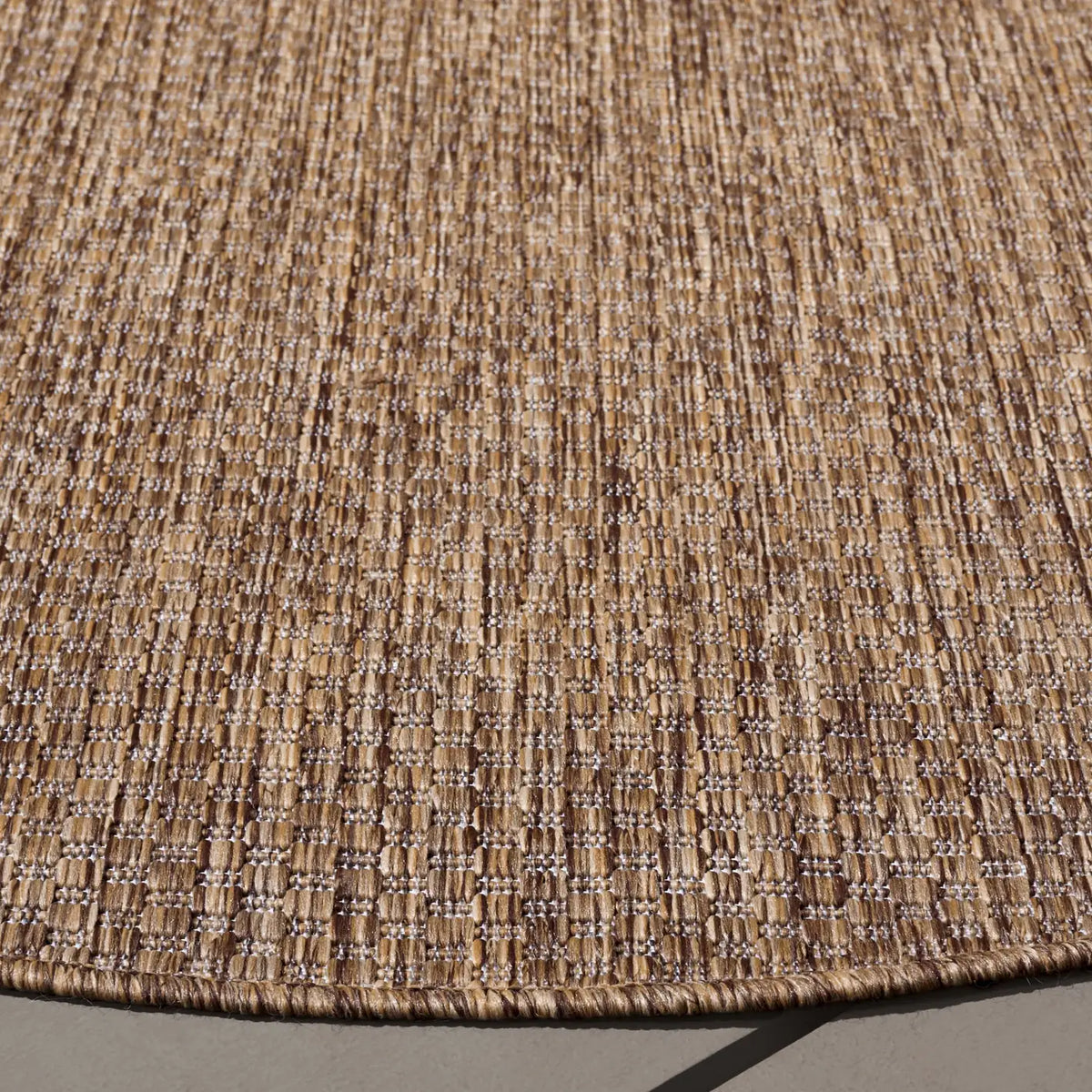 Safavieh Beach House 6'-7" x 6'-7" Rug in Brown