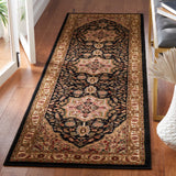 Safavieh Lyndhurst 2'-3" x 8'-0" Rug in Black / Beige