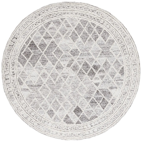 Safavieh Abstract 6'-0" x 6'-0" Rug in Ivory / Grey