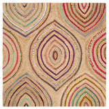 Safavieh Cape Cod 6'-0" x 6'-0" Rug in Natural / Multi