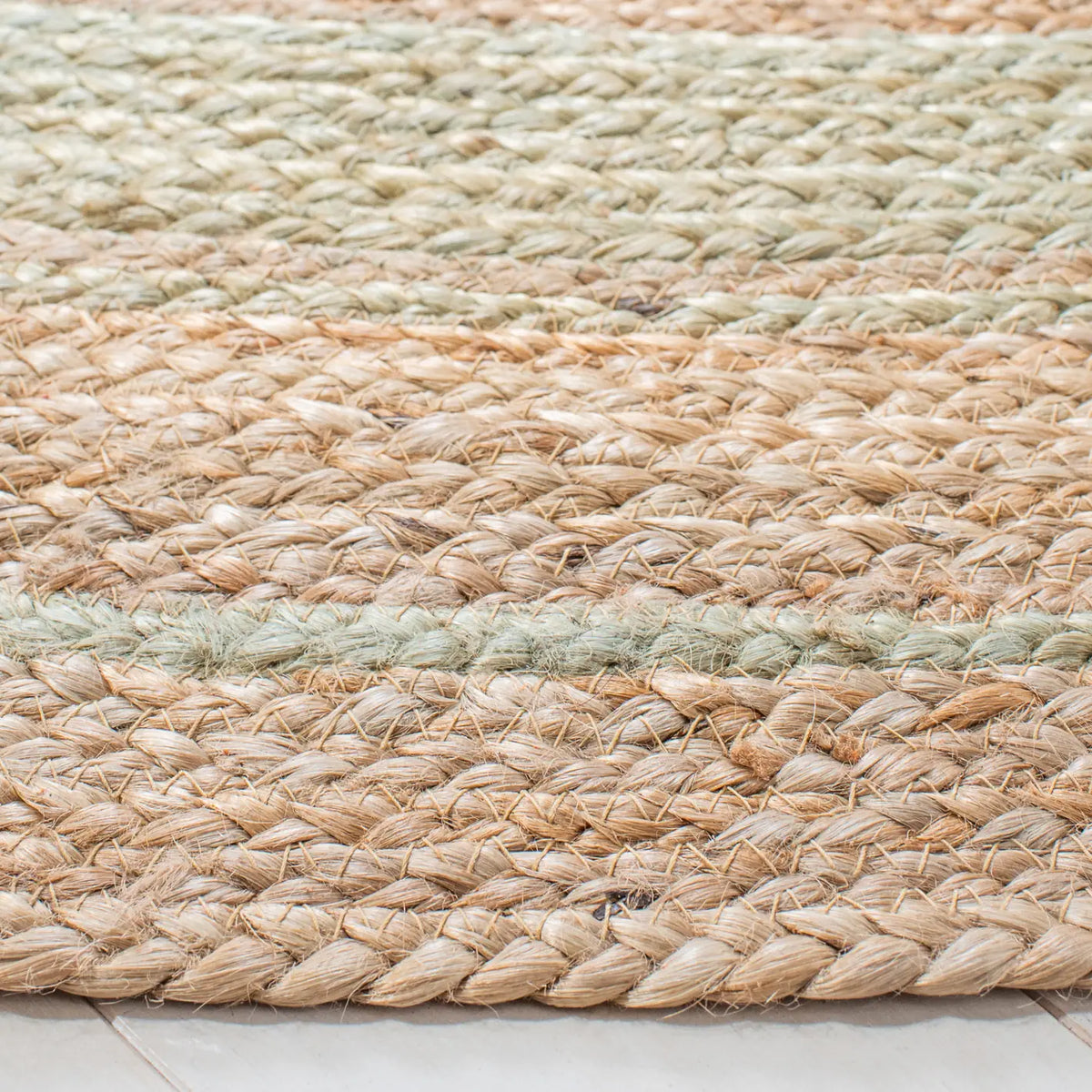 Safavieh Natural Fiber 6'-0" x 6'-0" Rug in Green / Natural