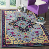 Safavieh Bellagio 5'-0" x 8'-0" Rug in Light Blue / Multi
