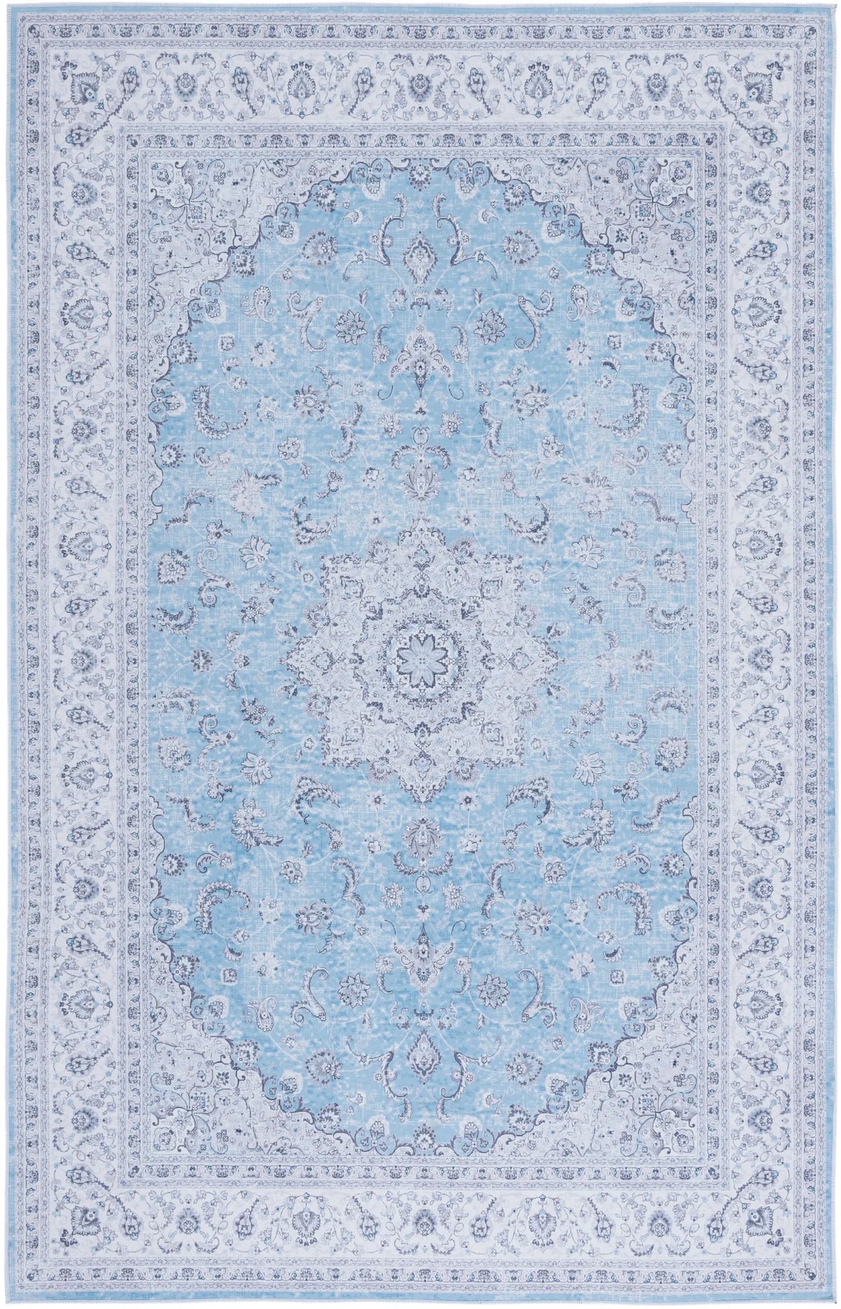 Safavieh Tucson 4'-0" x 6'-0" Rug in Blue / Grey