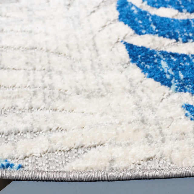 Safavieh Cabana 5'-3" x 5'-3" Rug in Grey / Blue