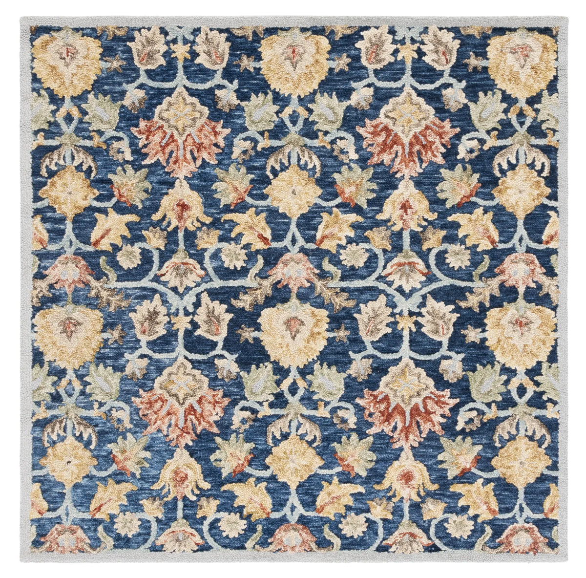 Safavieh Metro 6'-0" x 6'-0" Rug in Blue / Orange