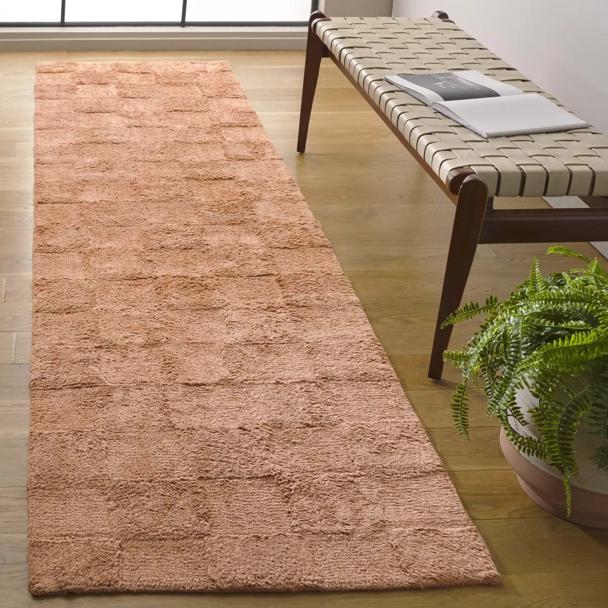 Safavieh Easy Care 2'-3" x 9'-0" Rug in Rust