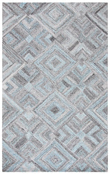 Safavieh Abstract 4'-0" x 6'-0" Rug in Grey / Turquoise