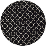 Safavieh Chatham 7'-0" x 7'-0" Rug in Black / Ivory