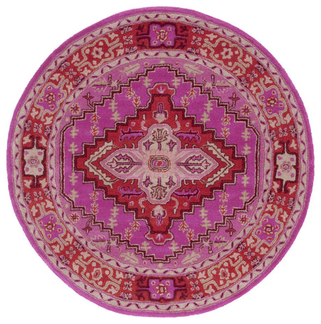 Safavieh Bellagio 5'-0" x 5'-0" Rug in Red / Pink