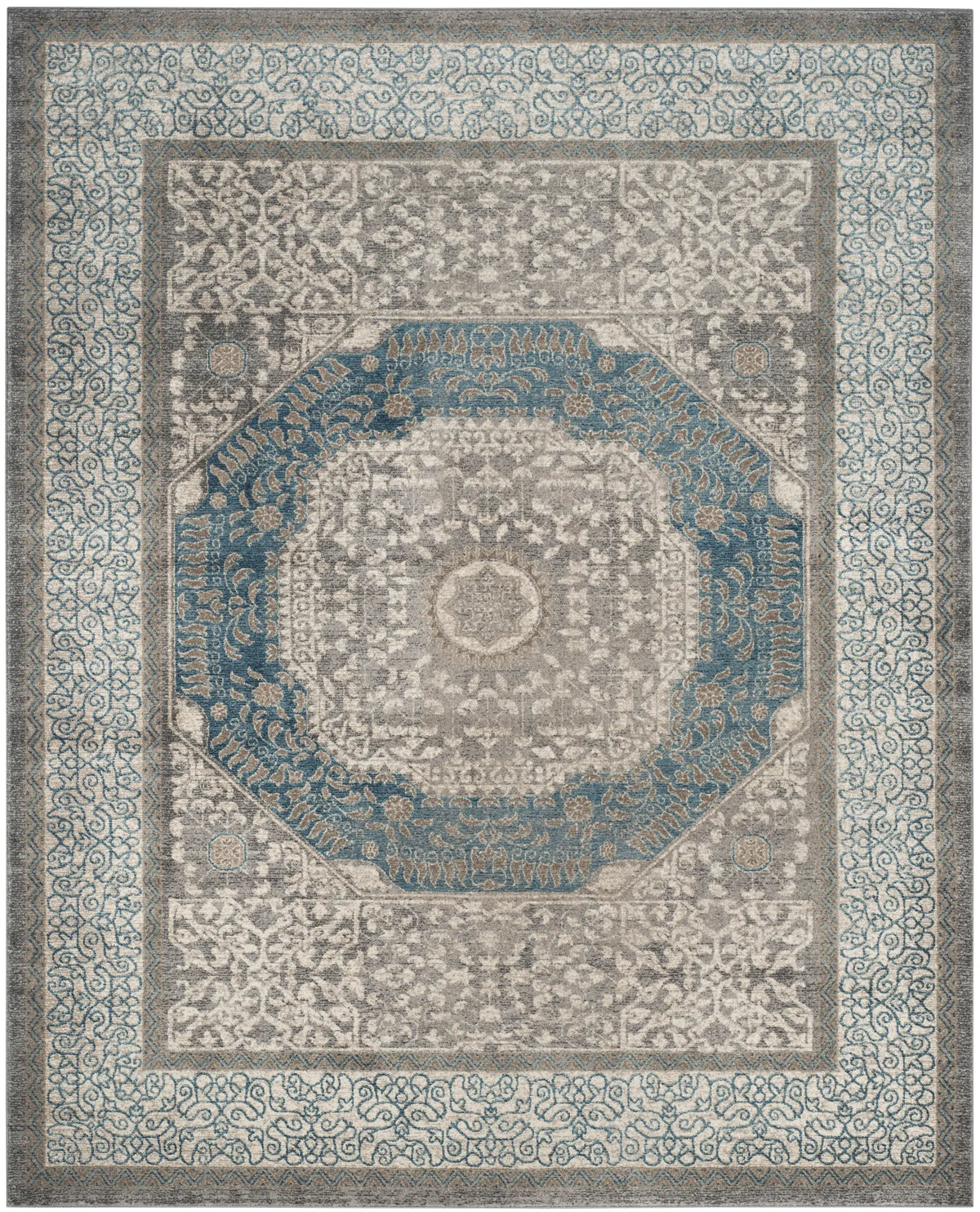 Safavieh Sofia 10'-0" x 14'-0" Rug in Light Grey / Blue