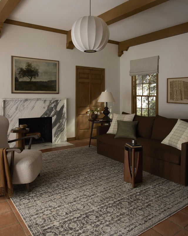 Loloi Milena MLE-03 Linen / Midnight Rug - room scene 3