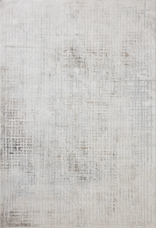 Loloi Hollis HOL-03 Ivory / Stone Rug - main flat