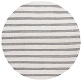Safavieh Vermont 7'-0" x 7'-0" Rug in Black / Ivory