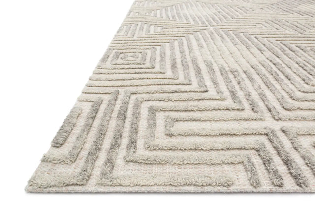 Loloi Ehren Ehr-02 Grey / Silver Rugs - rug corner