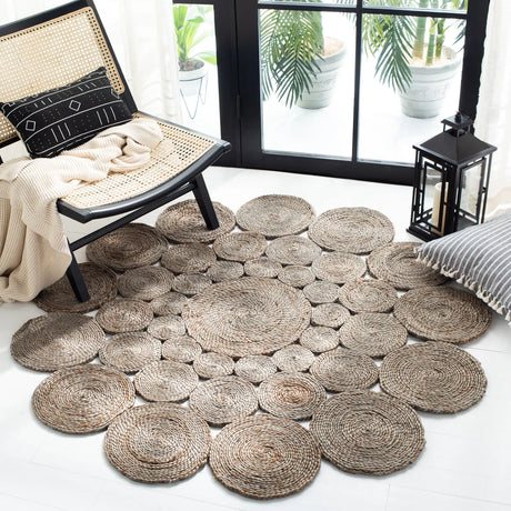 Safavieh Natural Fiber 5'-0" x 5'-0" Rug in Grey