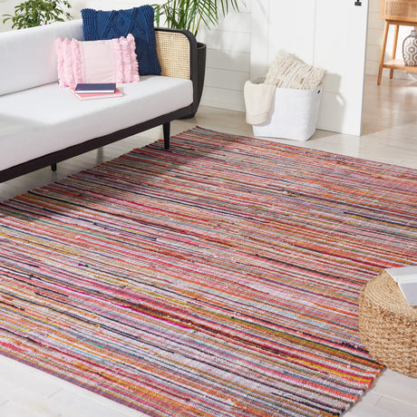 Safavieh Rag Rug 10'-0" x 14'-0" Rug in Ivory / Multi