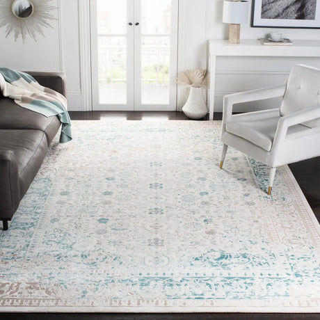Safavieh Passion 10'-0" x 14'-0" Rug in Turquoise / Ivory