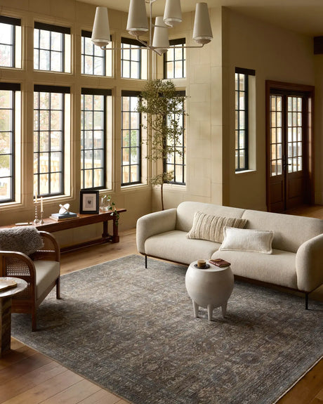 Loloi Heritage Her-14 Lagoon/Tobacco Rug - room scene 1