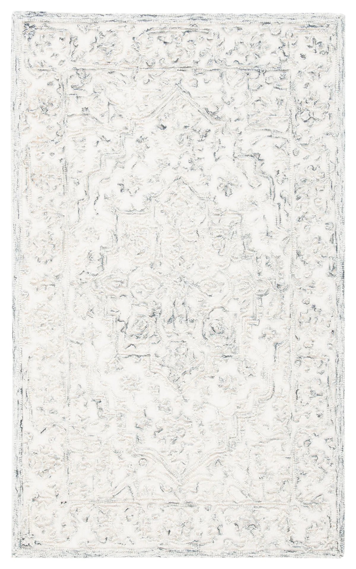 Safavieh Trace 3'-0" x 5'-0" Rug in Ivory / Charcoal